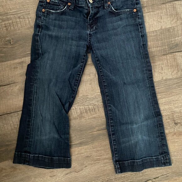 7 for all mankind Crop Dojo Jean- Dark Wash - Picture 4 of 5